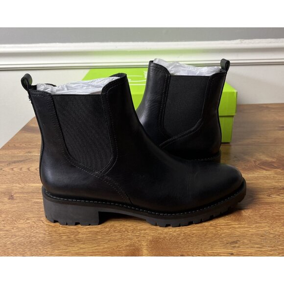 Sam Edelman Women’s Jazmine Chelsea Boot Black Leather Size 9.5M - Picture 2 of 11